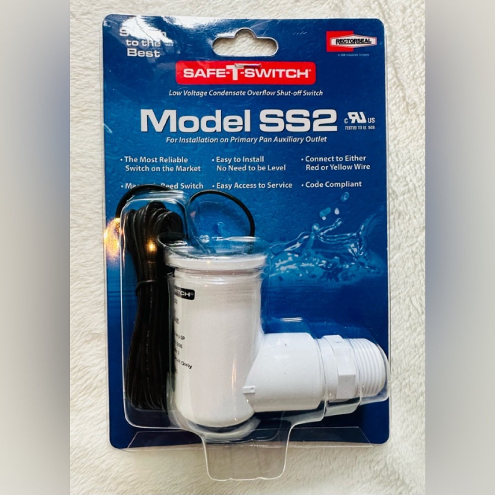 RectorSeal Safe-T-Switch Model SS2 Condensate Overflow Shut-Off Switch 97637